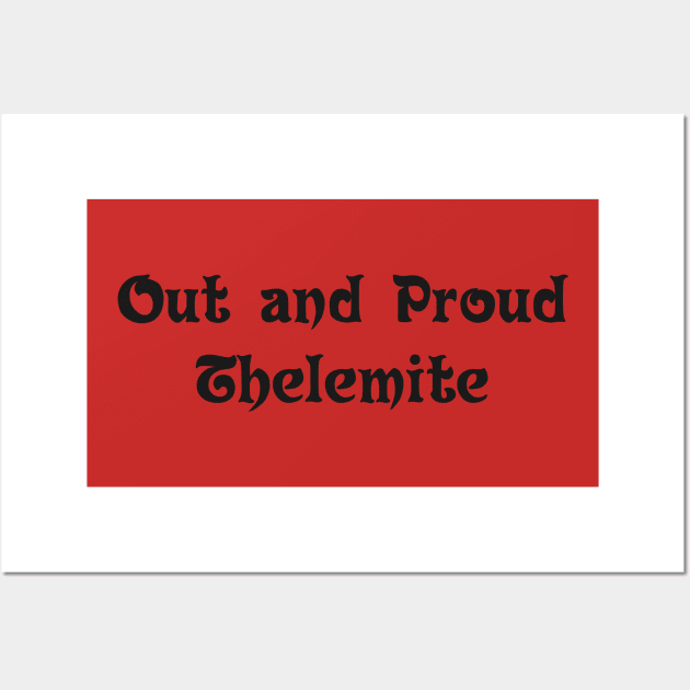 Out and Proud Thelemite Wall Art by TraditionalWitchGifts